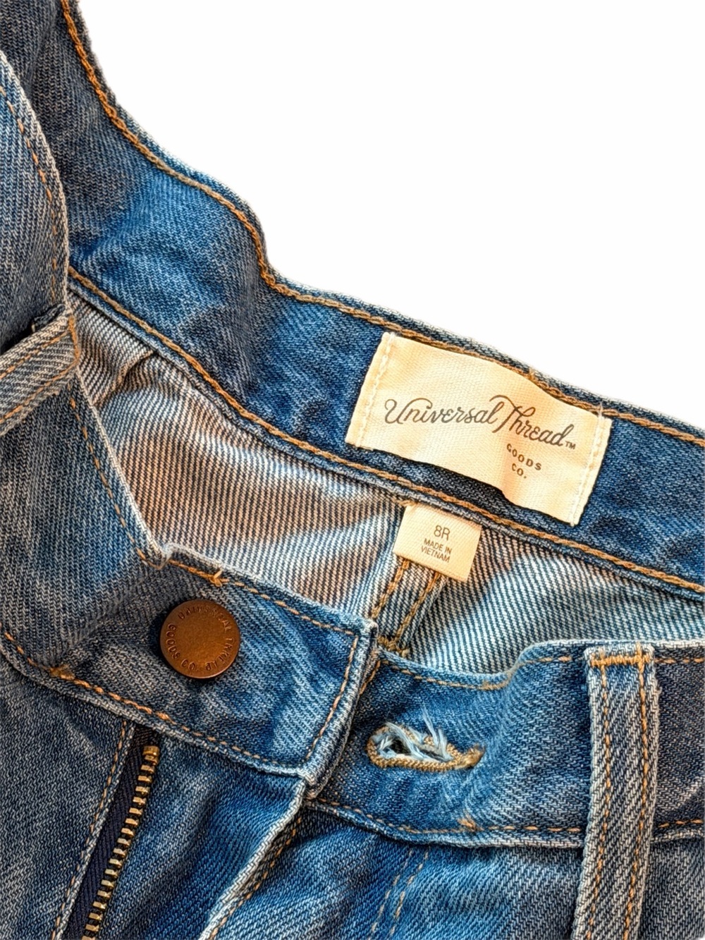 Universal Thread Light Blue Wide-Leg Cargo Jeans - Picture 4 of 5